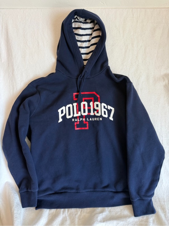 Ralph Lauren Other - Ralph Lauren Navy Hoodie with Red & White Logo